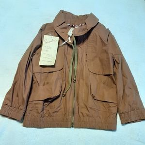 Priorities Women's Lyla Bomber Cotton Jacket 3/4 sleeves... Size small